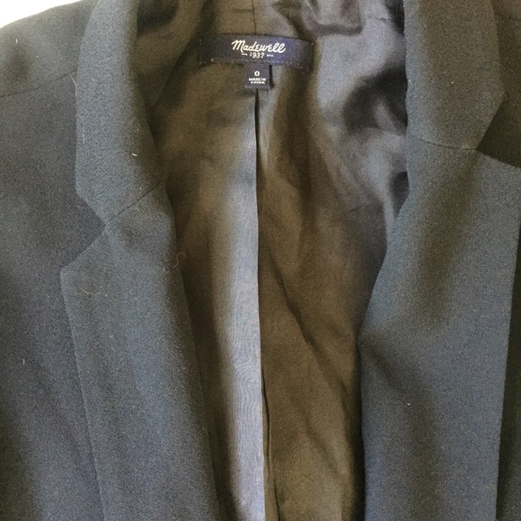 Madewell Lycee Drapey Boyfriend Blazer in Black - Picture 12 of 13